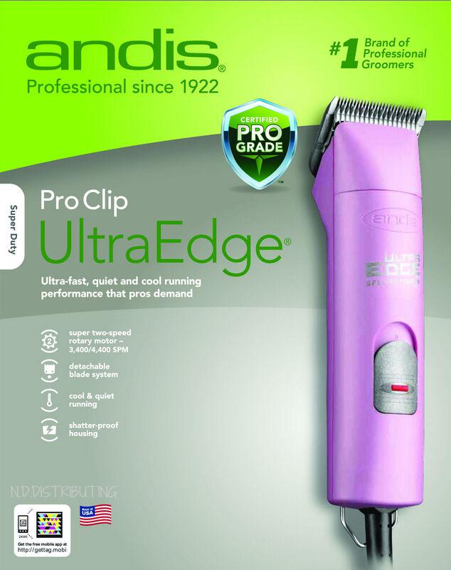 Andis Professional UltraEdClipper # 24085 LIGHT PINK ProClip AGC2 Two-Speed