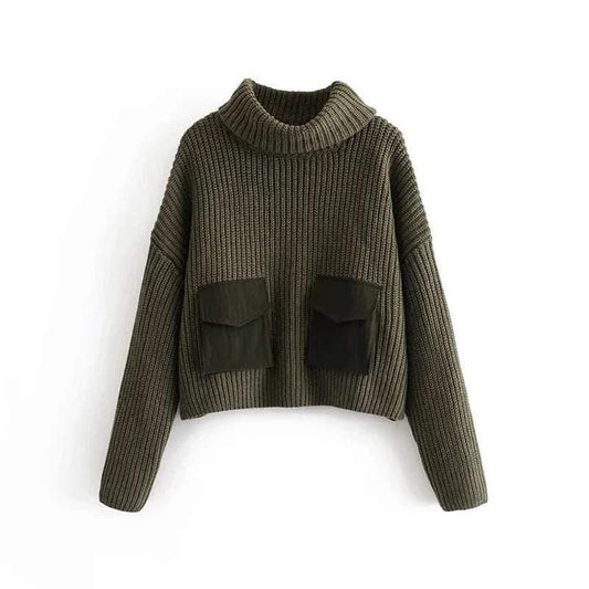 turtle neck knitted sweater