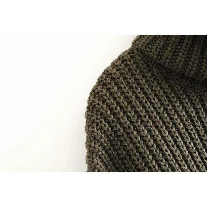 turtle neck knitted sweater