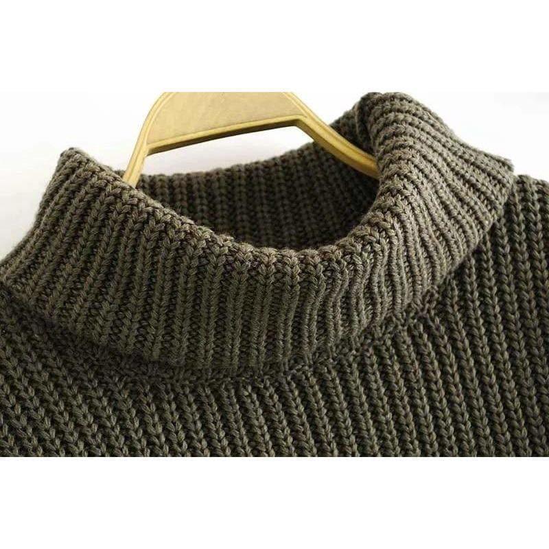 turtle neck knitted sweater