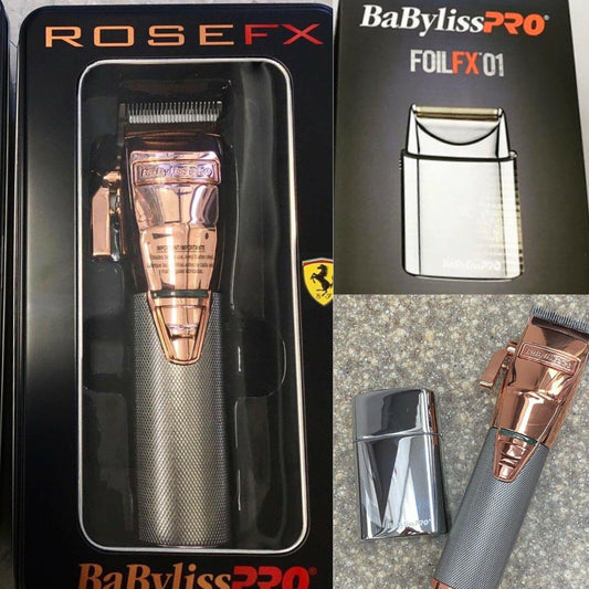 BaByliss PRO ROSEFX Cordless Clipper & FoilFX 01 Shaver Read Description