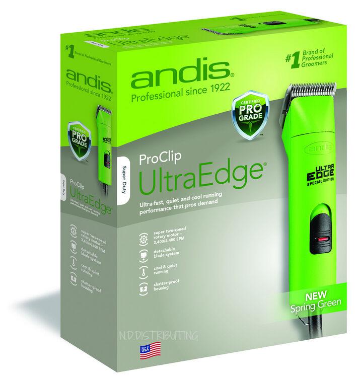 Andis Professional UltraEdge Clipper # 22585 SPRING GREEN ProClip AGC2 Two-Speed