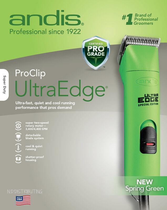 Andis Professional UltraEdClipper # 22585 SPRING GREEN ProClip AGC2 Two-Speed