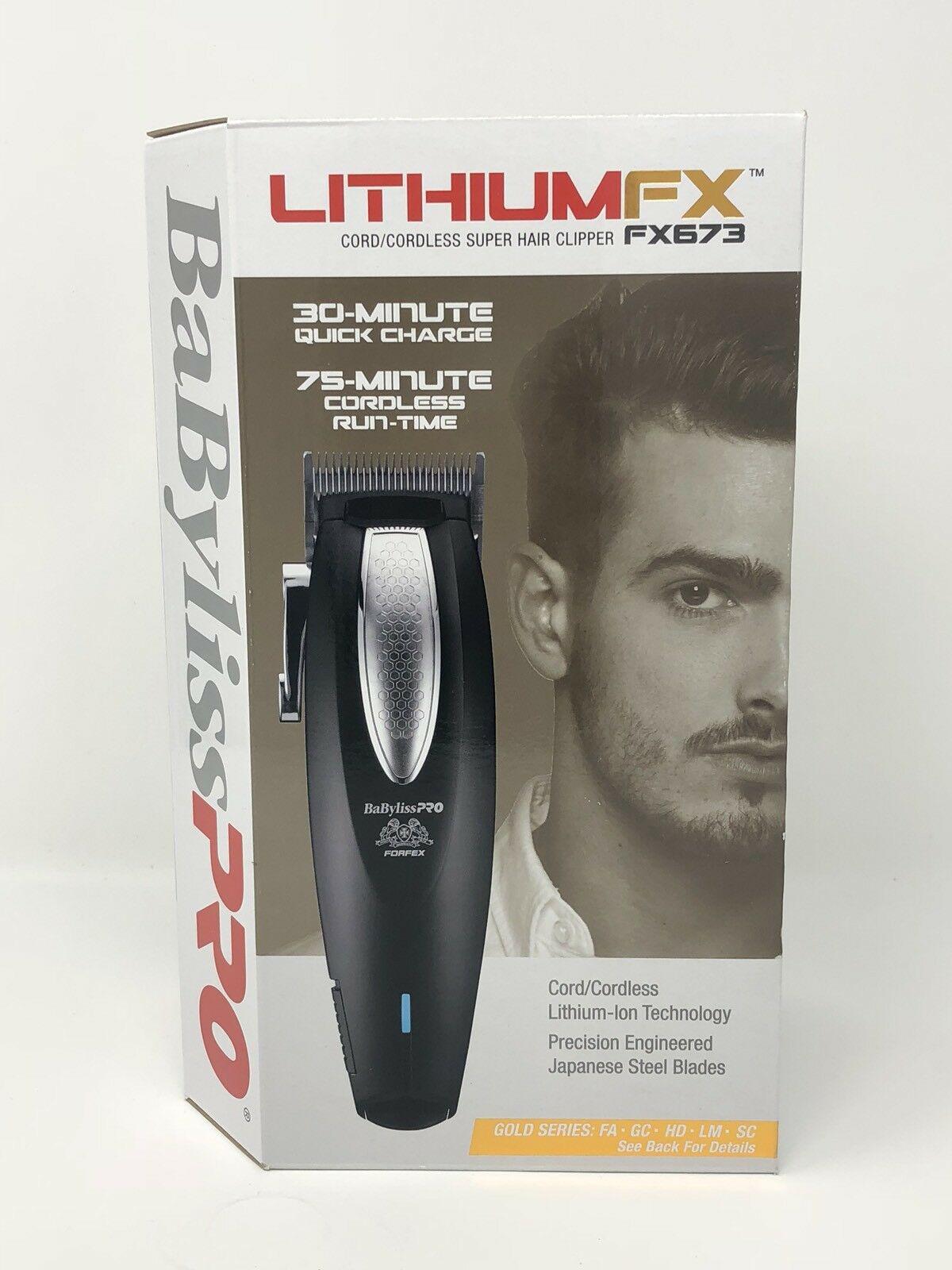 Babyliss Pro FX673 Professional Lithium Cord & Cordless Super Hair Clipper