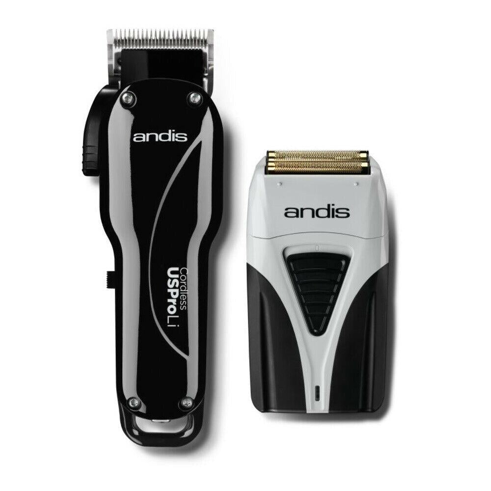 Andis Hair Trimmer US Pro Li Black + Profoil Lithium Plus (Combo)75025A