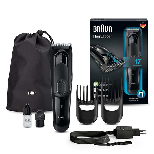 Braun HC 5050 Machine Cut Hair Professional Powerful Tech Dualbattery