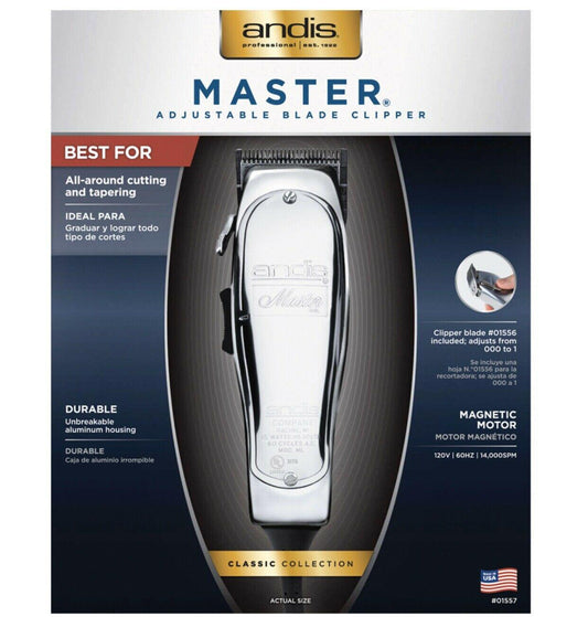 Andis  Hair Clipper Adjustable Blade, Silver (01557)