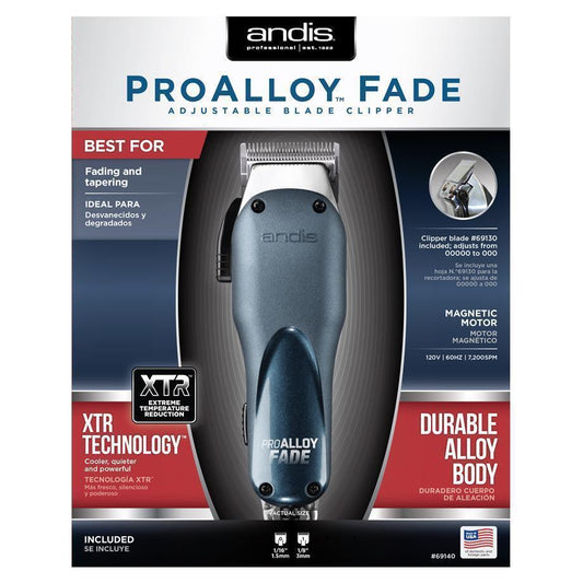 Andis Proalloy Fade Adjustable Blade Hair Clipper 69140 Fading Tapering Barber