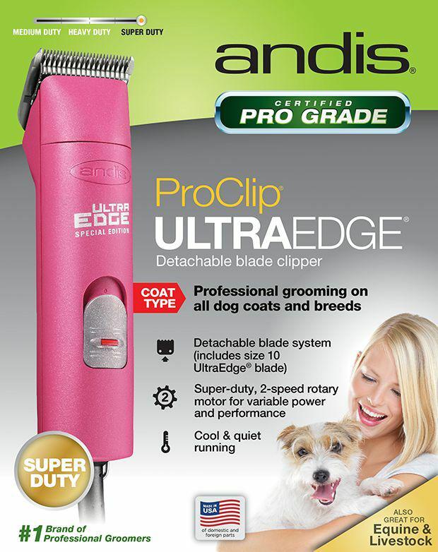 Andis Professional UltraEdClipper # 25175 Hot Pink ProClip AGC2 Two-Speed NEW