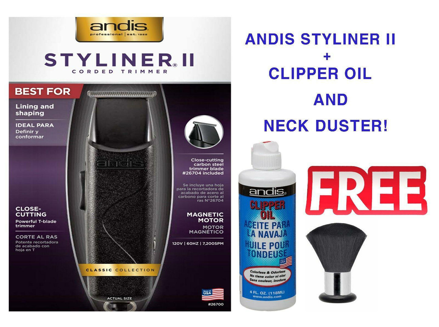 Andis Styliner II T-Blade Trimmer 26700