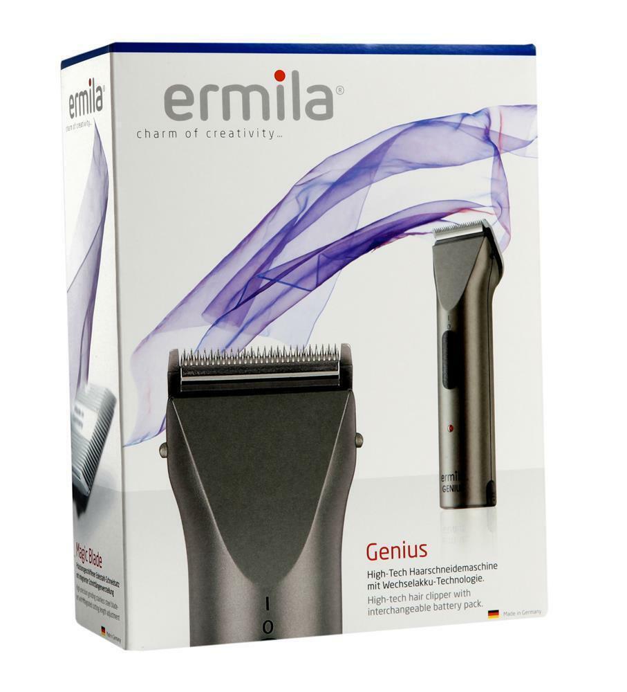 ermila 1854 Genius Hair Clipper Anthracite Including 4 Combs Genuine