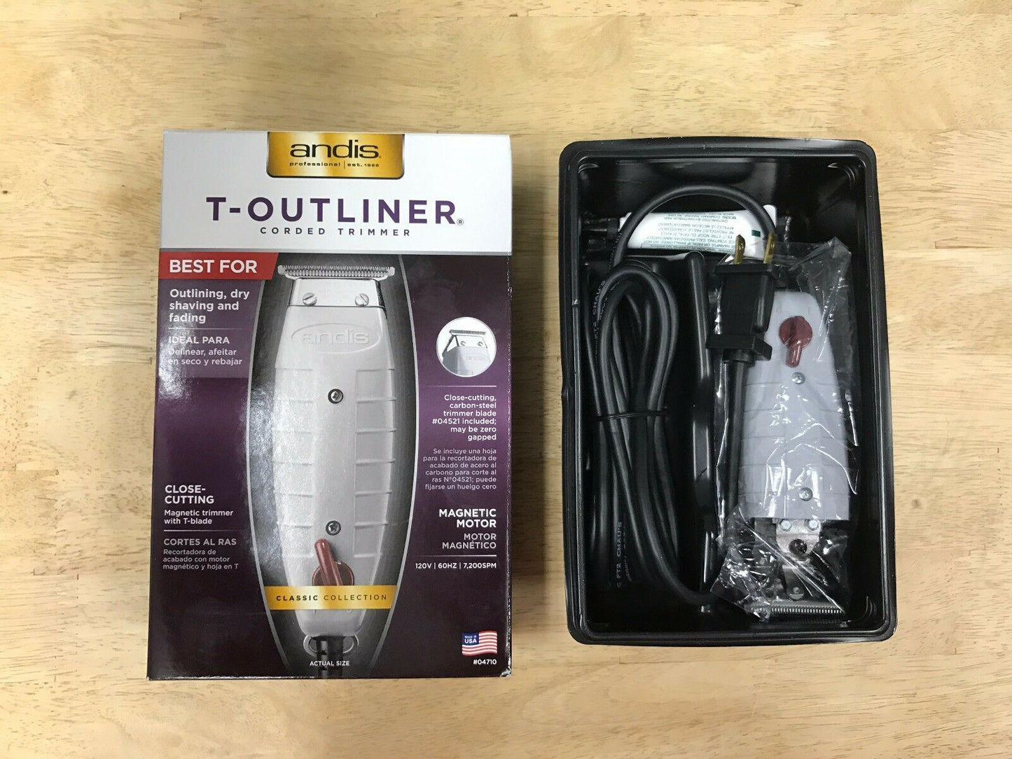 ANDIS T-OUTLINER PROFESSIONAL MODIFIED TRIM #04710 TUNED SKELBARBER SALON