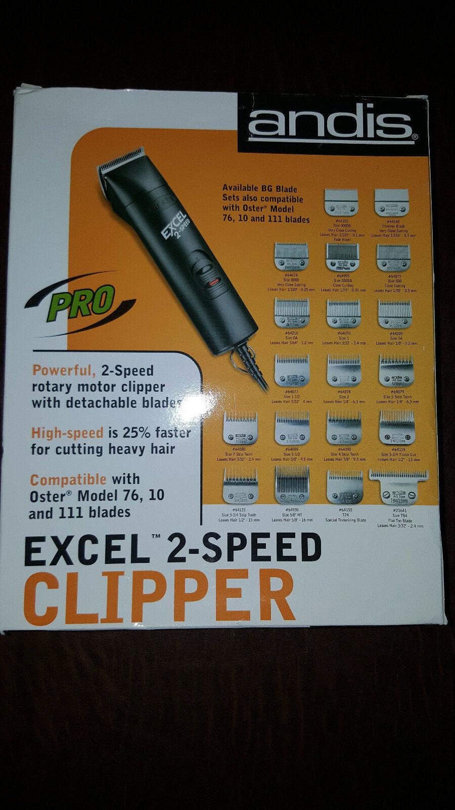 Andis Excel 2-speed Detachable Blade Hair Clipper (22315) With Extra Blade