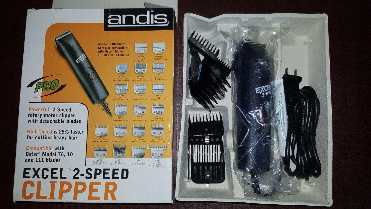 Andis Excel 2-speed Detachable Blade Hair Clipper (22315) With Extra Blade