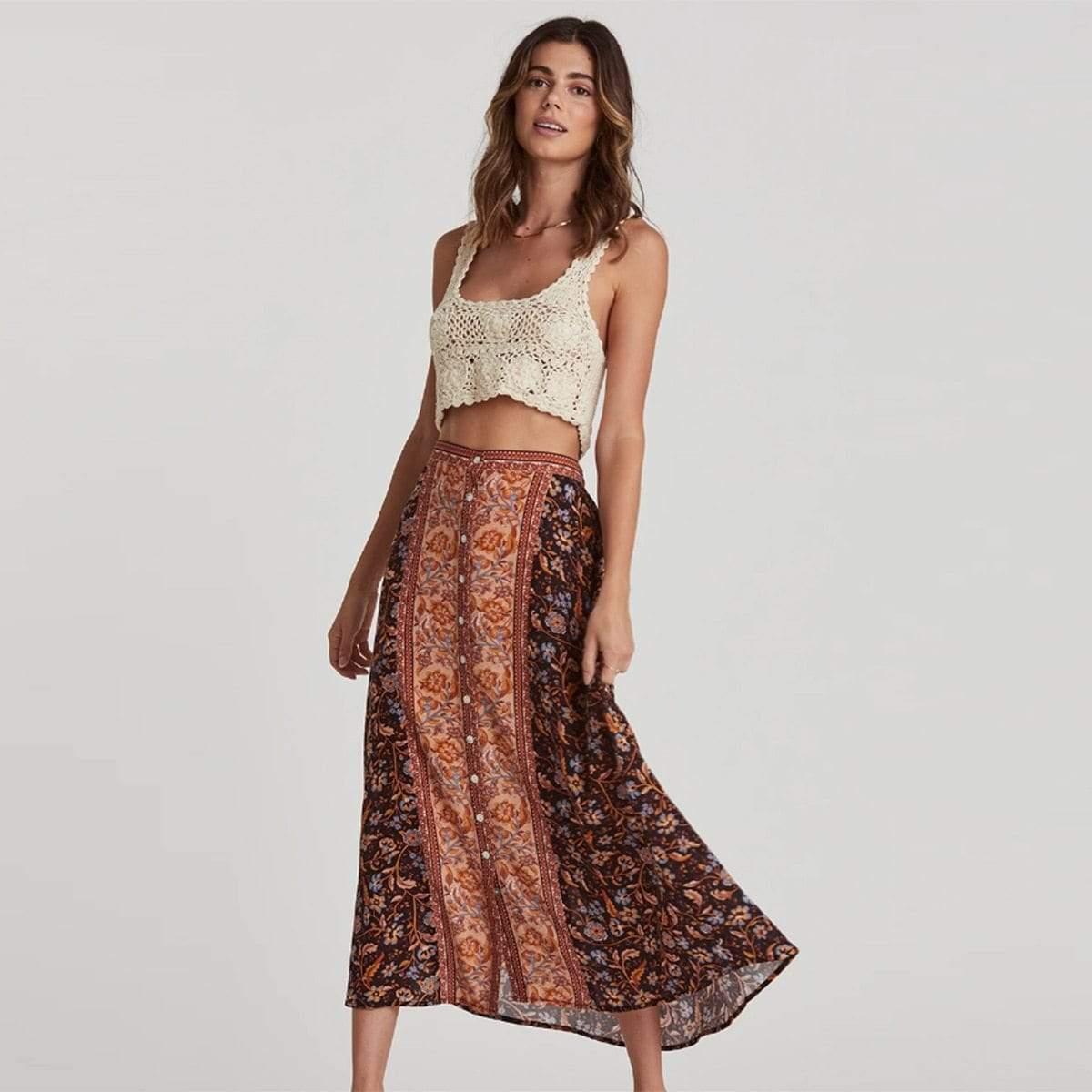 daisy chain maxi skirt