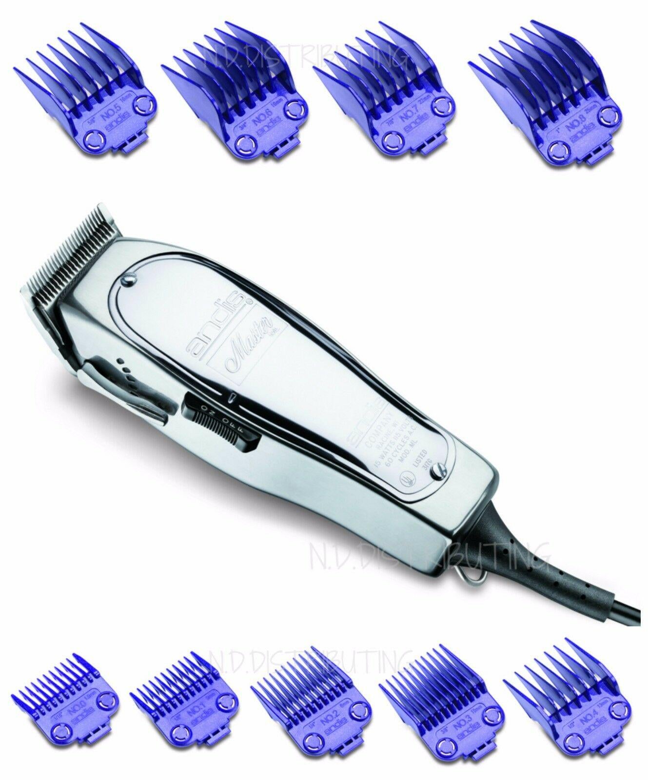 Andis  ML Clipper 1557 + 9 pack Nano DOUBLE MAGNET Comb Set #01410 #01415