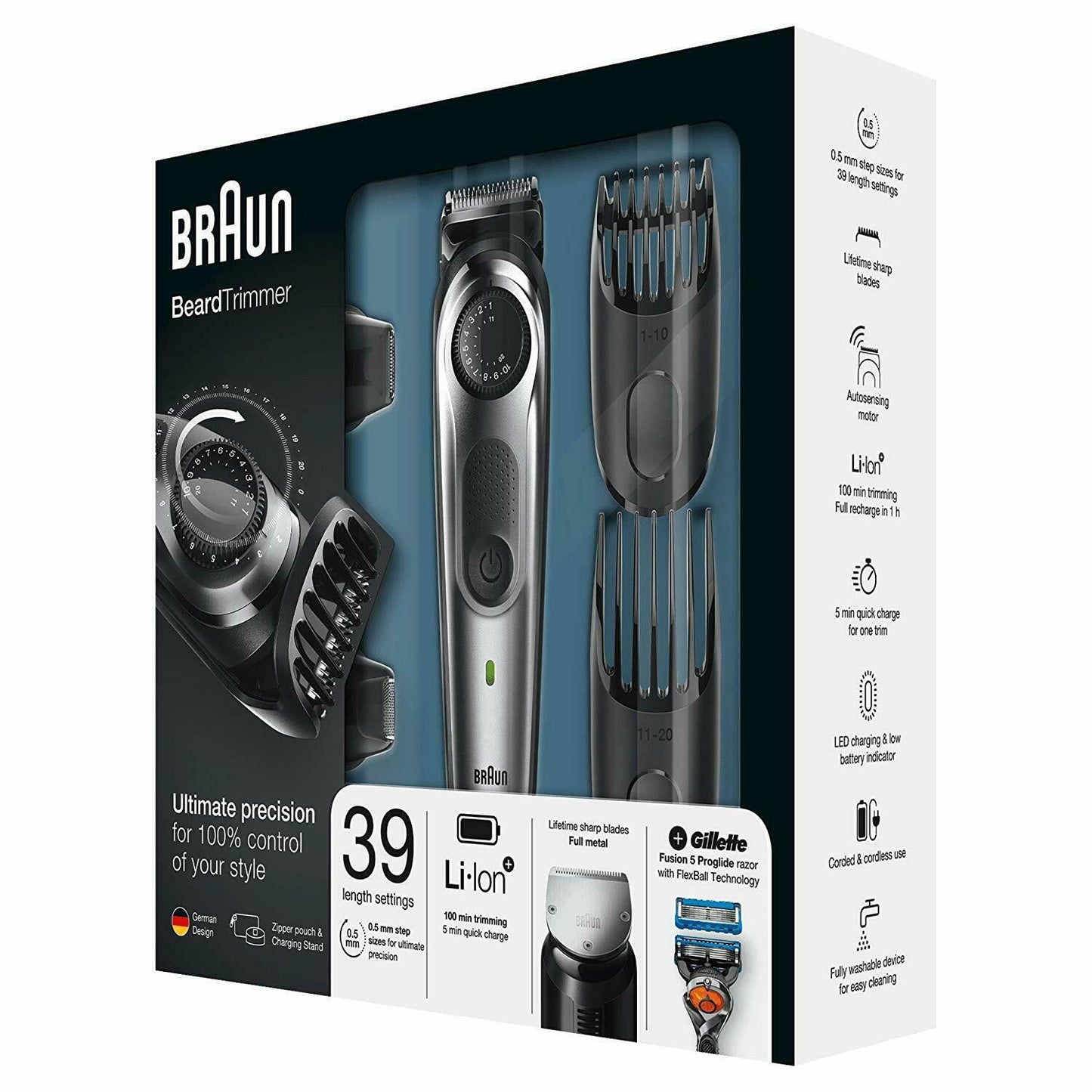 Braun Bt7040 - Trimmer Beard and Trimmer for Miniafeitadora 39 Fittings