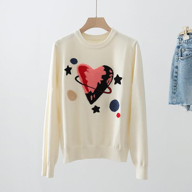 heart galaxy sweater