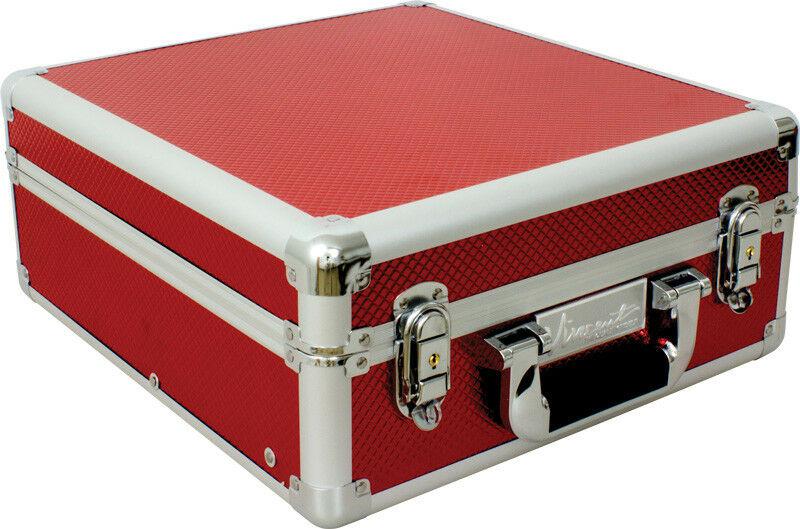 Vincent Travel Barber Clipper Trimmer Blade Tool Case Medium (RED) VT10144-RD