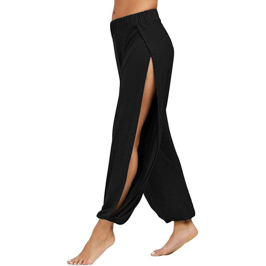 beach split dance wide leg pants