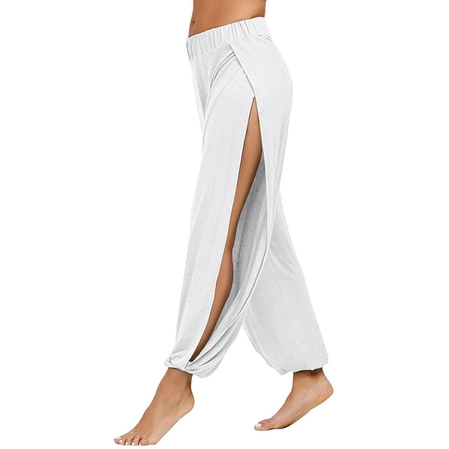 beach split dance wide leg pants