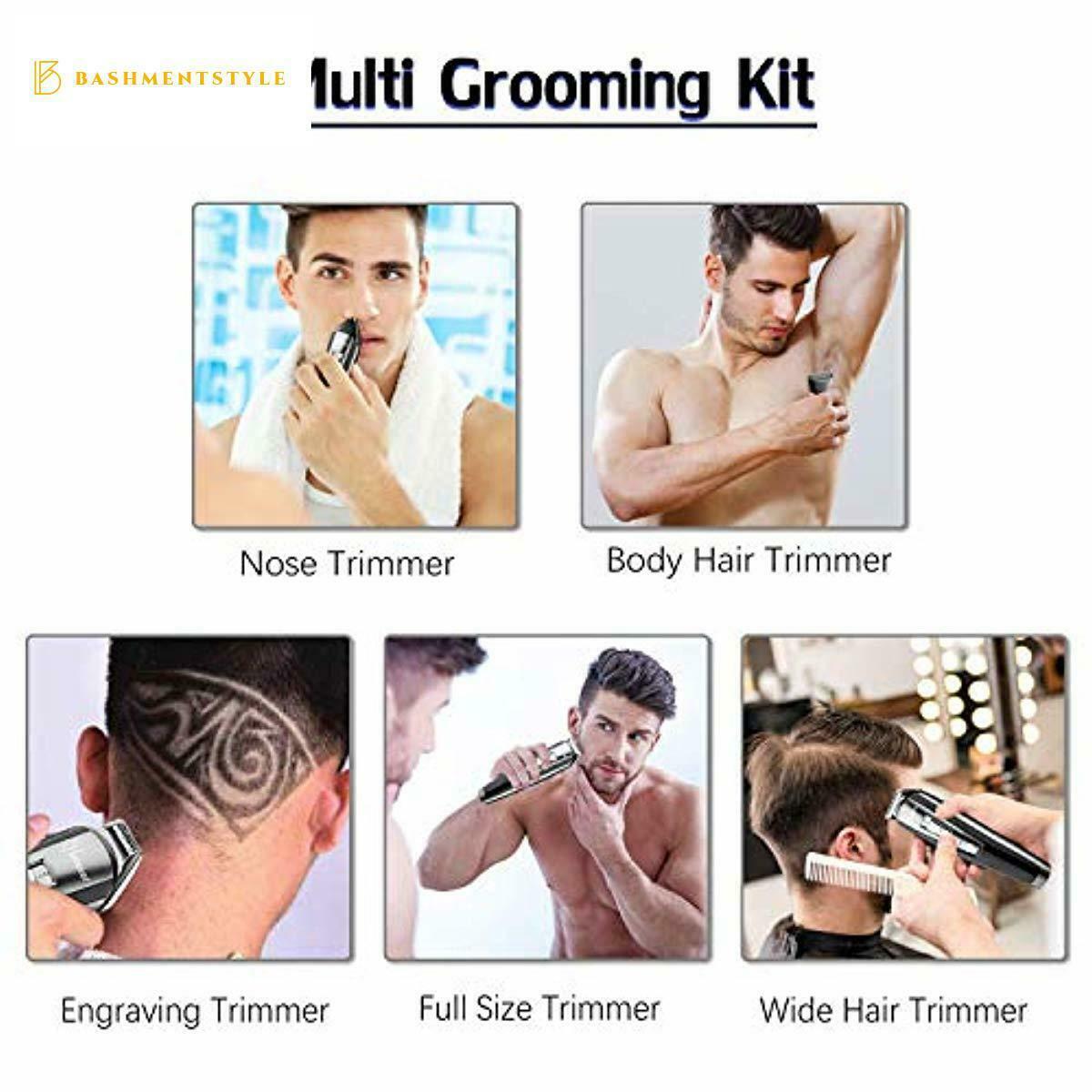 HATTEKER Beard Trimmer Kit For Men Cordless Mustache Trimmer Hair Trimmer Groome