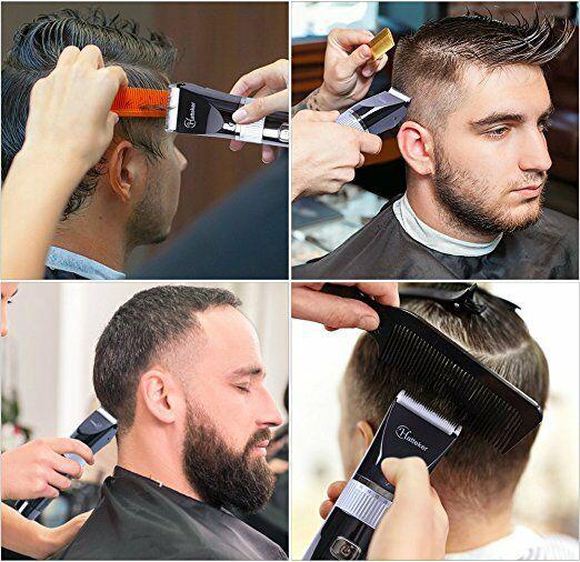 Hatteker Hair Trimmer Pro Clippers for Men Haircut Beard Cutting Kit Cordless