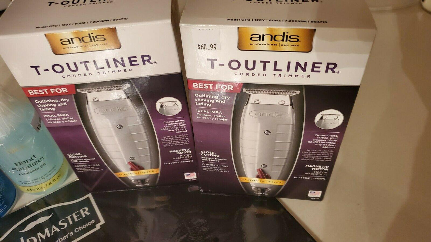 Andis Cordless Master Clipper, T-Outliners, Cool Care Plus & Clipper Mat