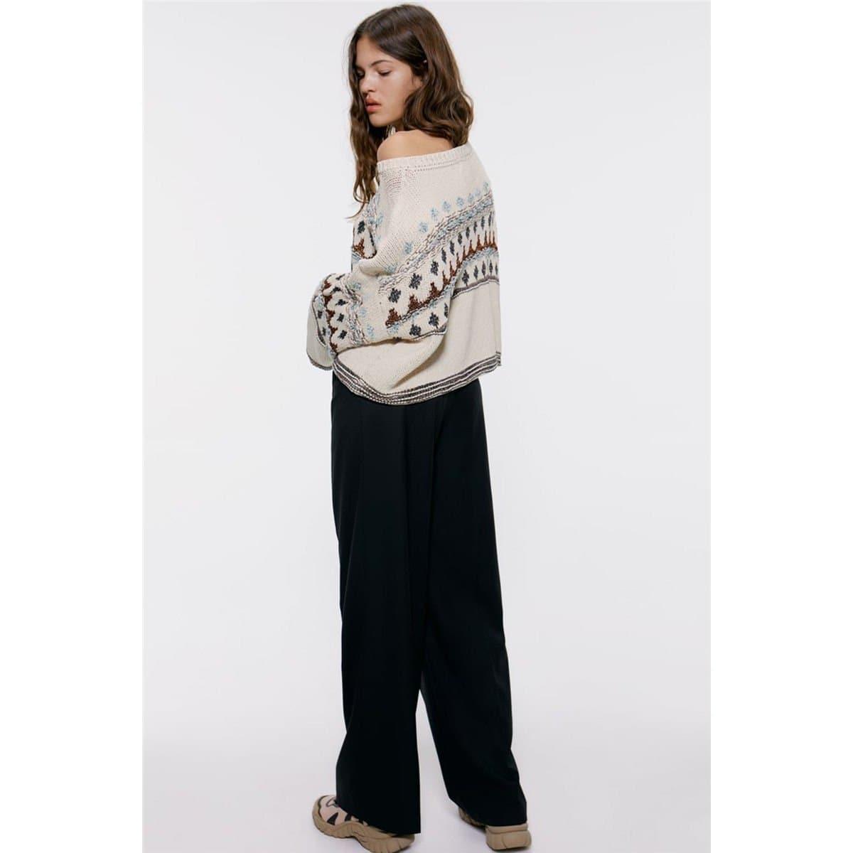 ethnic warm sweater