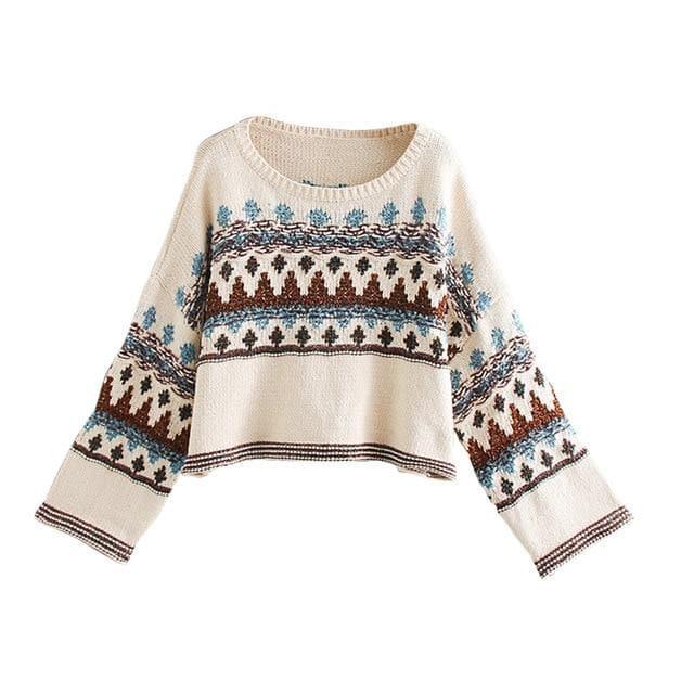 ethnic warm sweater