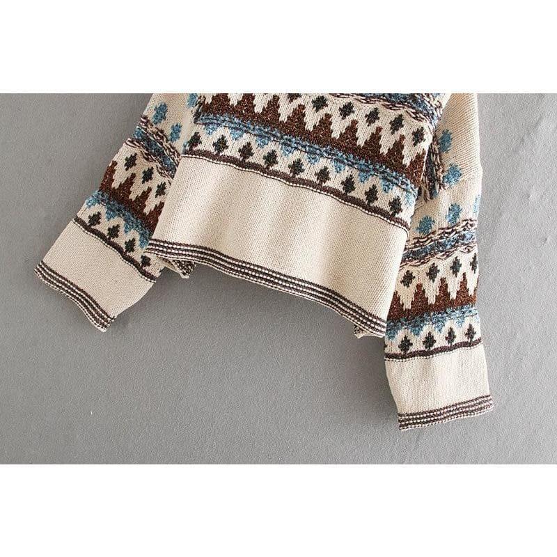 ethnic warm sweater