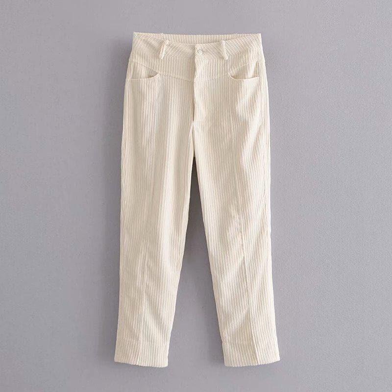 high waist ankle pants