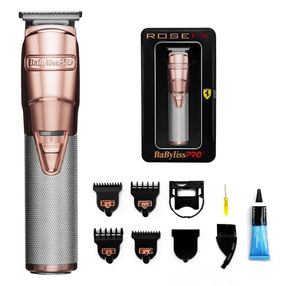 BaByliss PRO Rose Gold FX Skeleton Exposed T-Blade Cordless Trimmer FX787RG