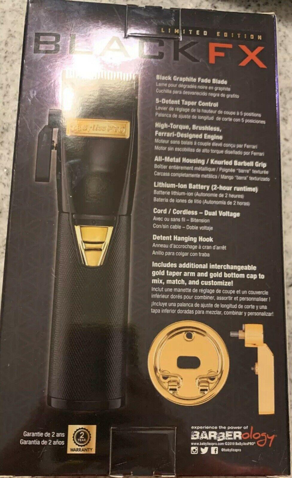 BaByliss Pro Black FX Limited Edition Clipper 4 Barbers