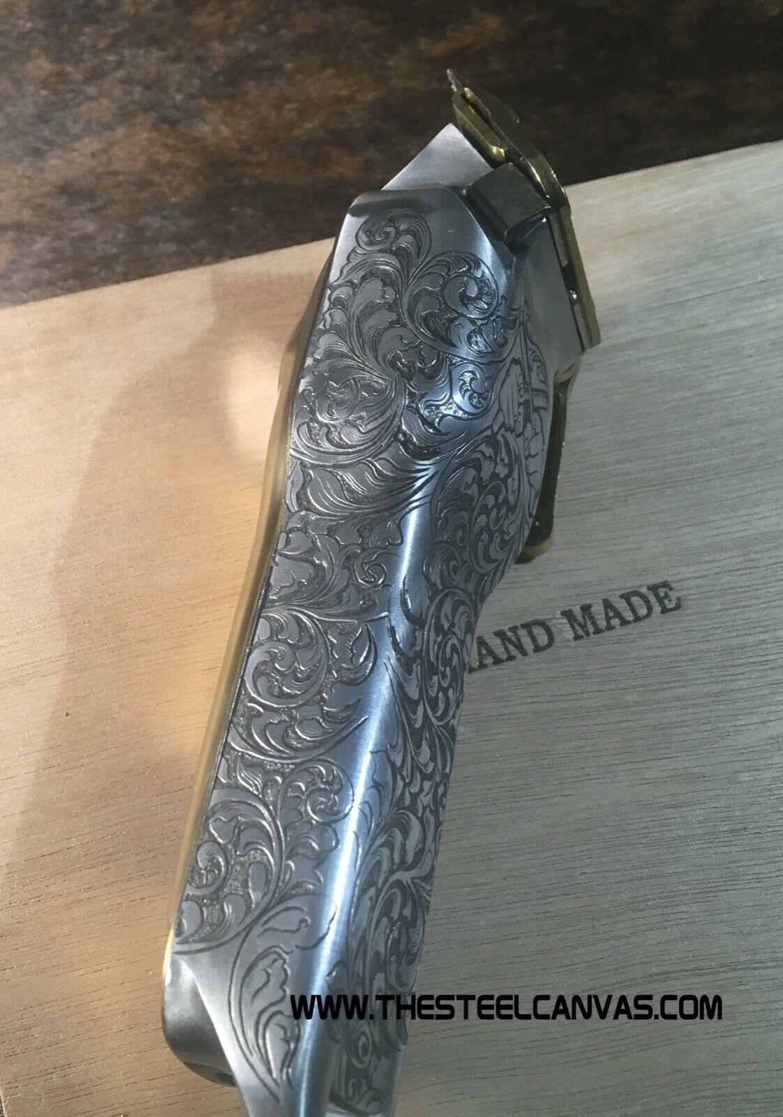 Unique hand engraved hair clipper. One of a kind