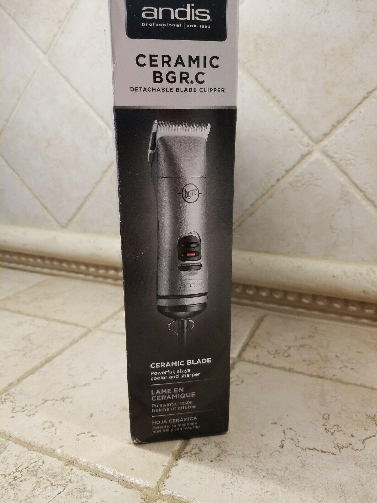 Andis Ceramic BGRC Detachable Blade Silver Hair Clipper Model #63965 NEW