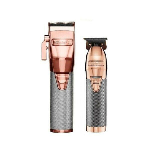 Babyliss Pro Rose Gold Clipper And Trimmer Set New