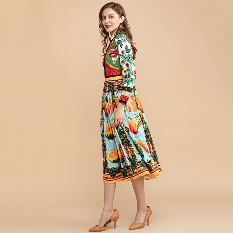 autumn fashion runway dress