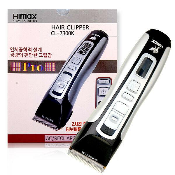 HIMAX CL-7300K Pro Hair Clipper- Corded & Cordless 2.5 Hr Running 100-240 Volts