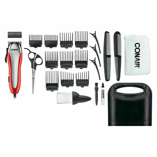 Conair HC221R Ultra Cut 23 Piece Hair Clipper Kit With Detachable Blades, 8 Pack