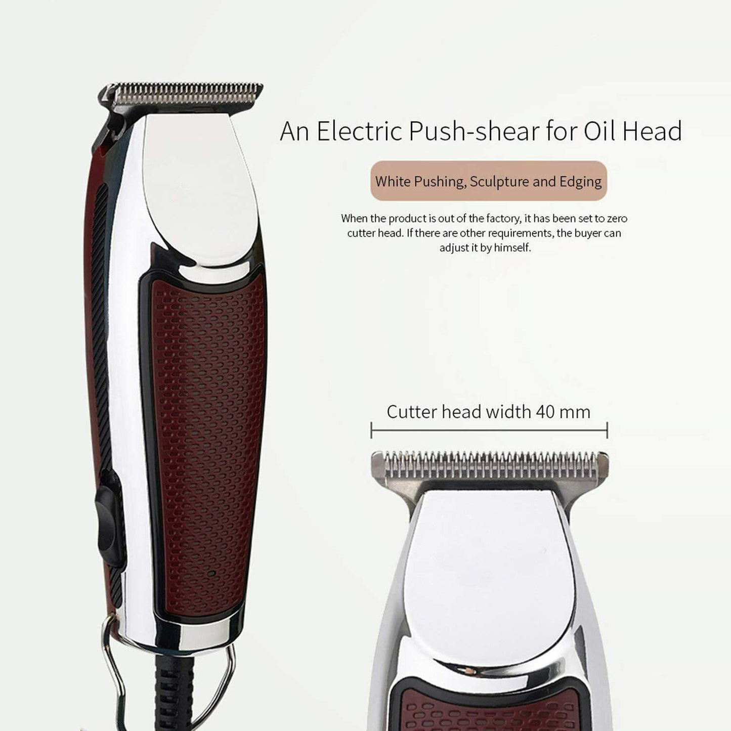 Trimmer Professional Man Hair Clipper Machine With Battery Wireless. 3 Combs