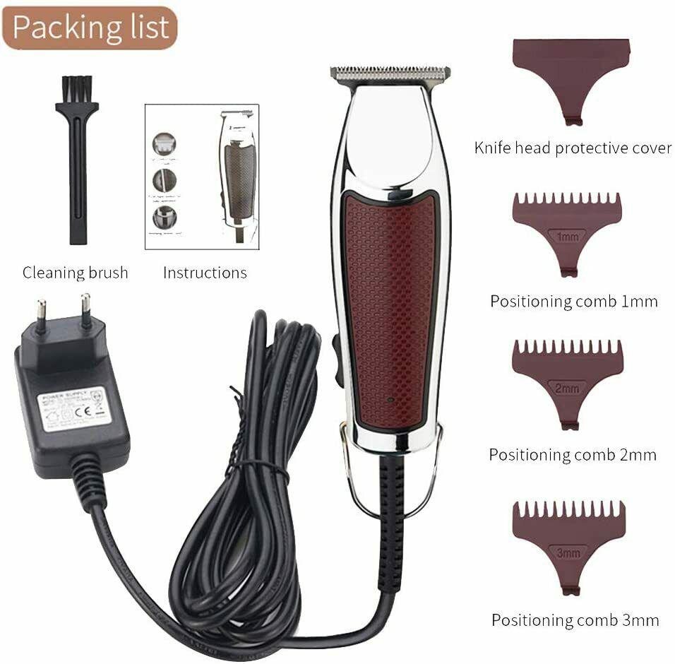 Trimmer Professional Man Hair Clipper Machine With Battery Wireless. 3 Combs