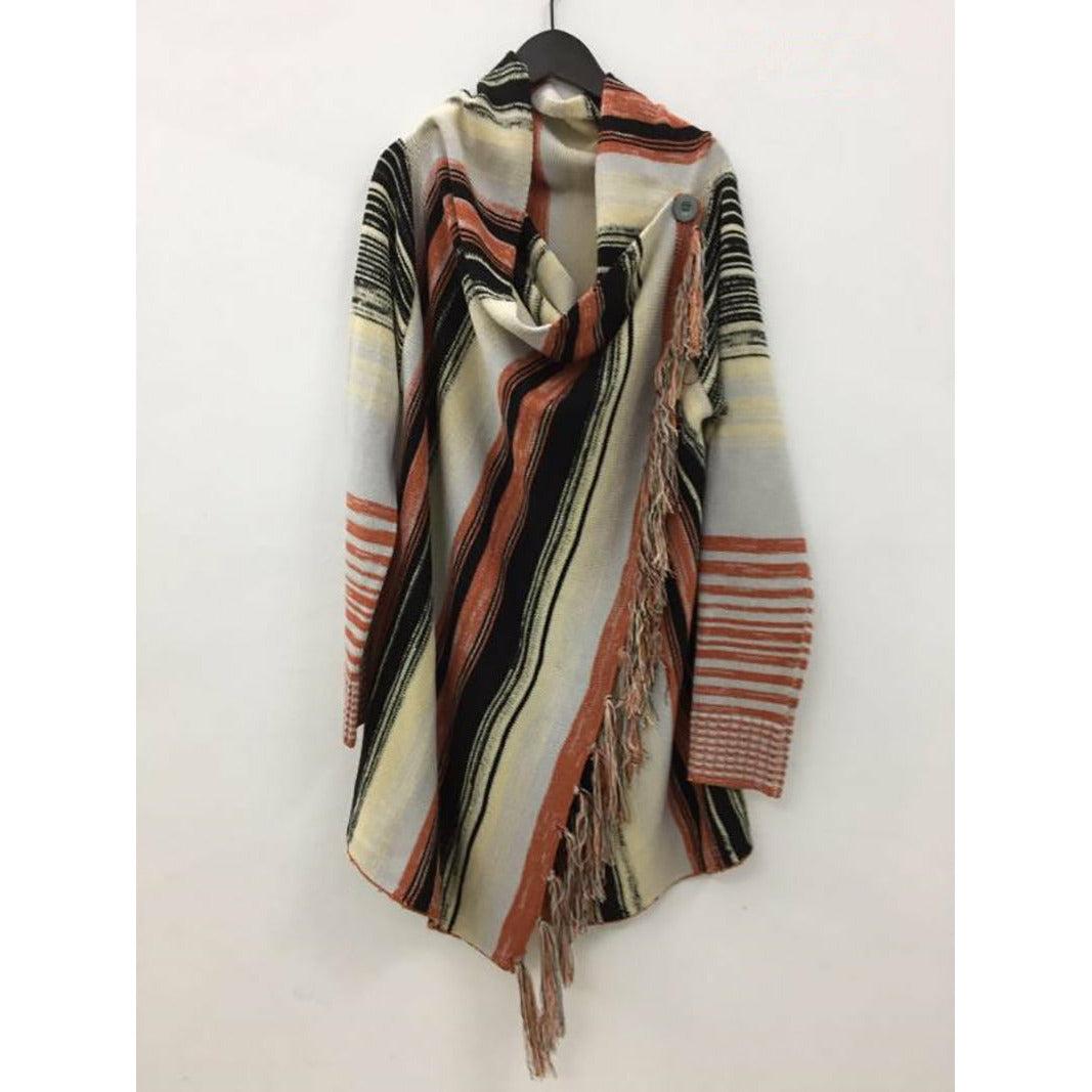 fringe vintage sweater cardigan