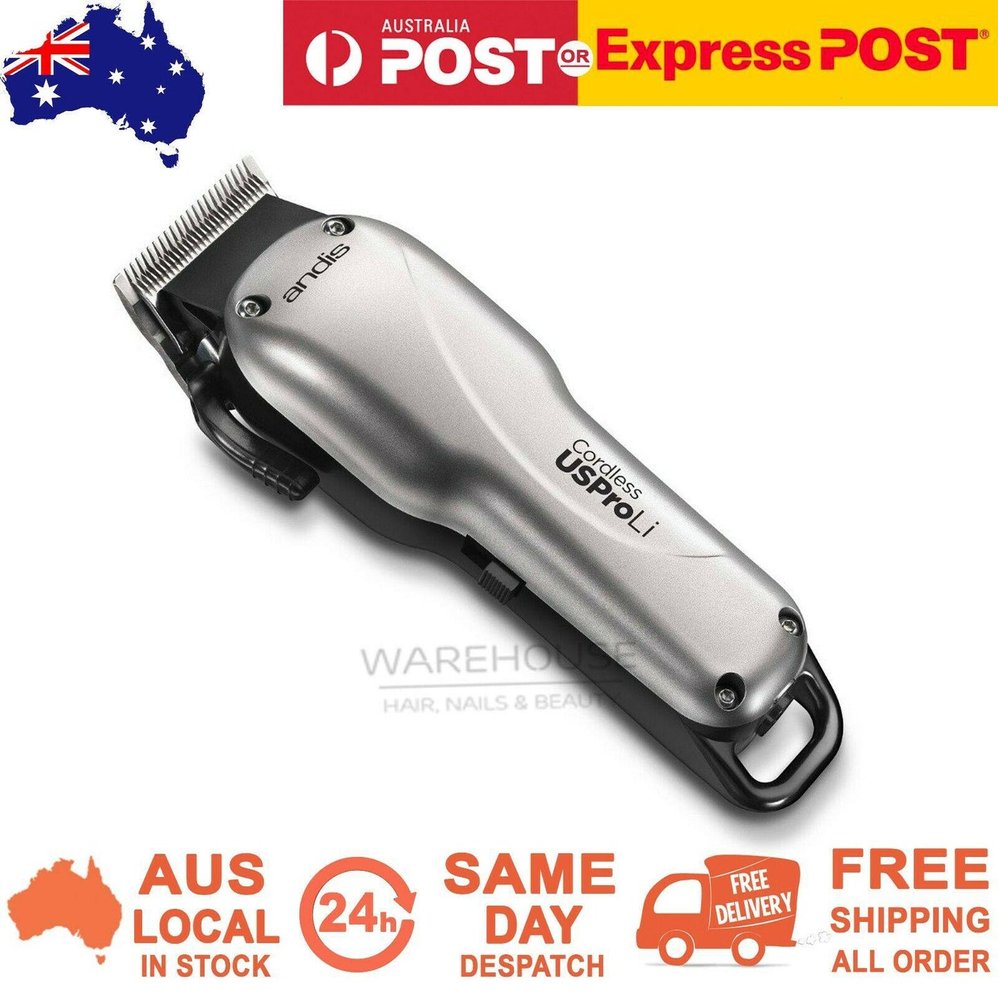 Andis Cordless US Pro Li Professional Hair Clipper/Trimmer