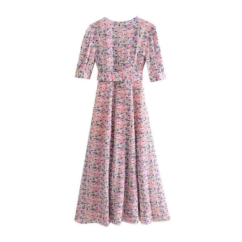 floral print vintage dress