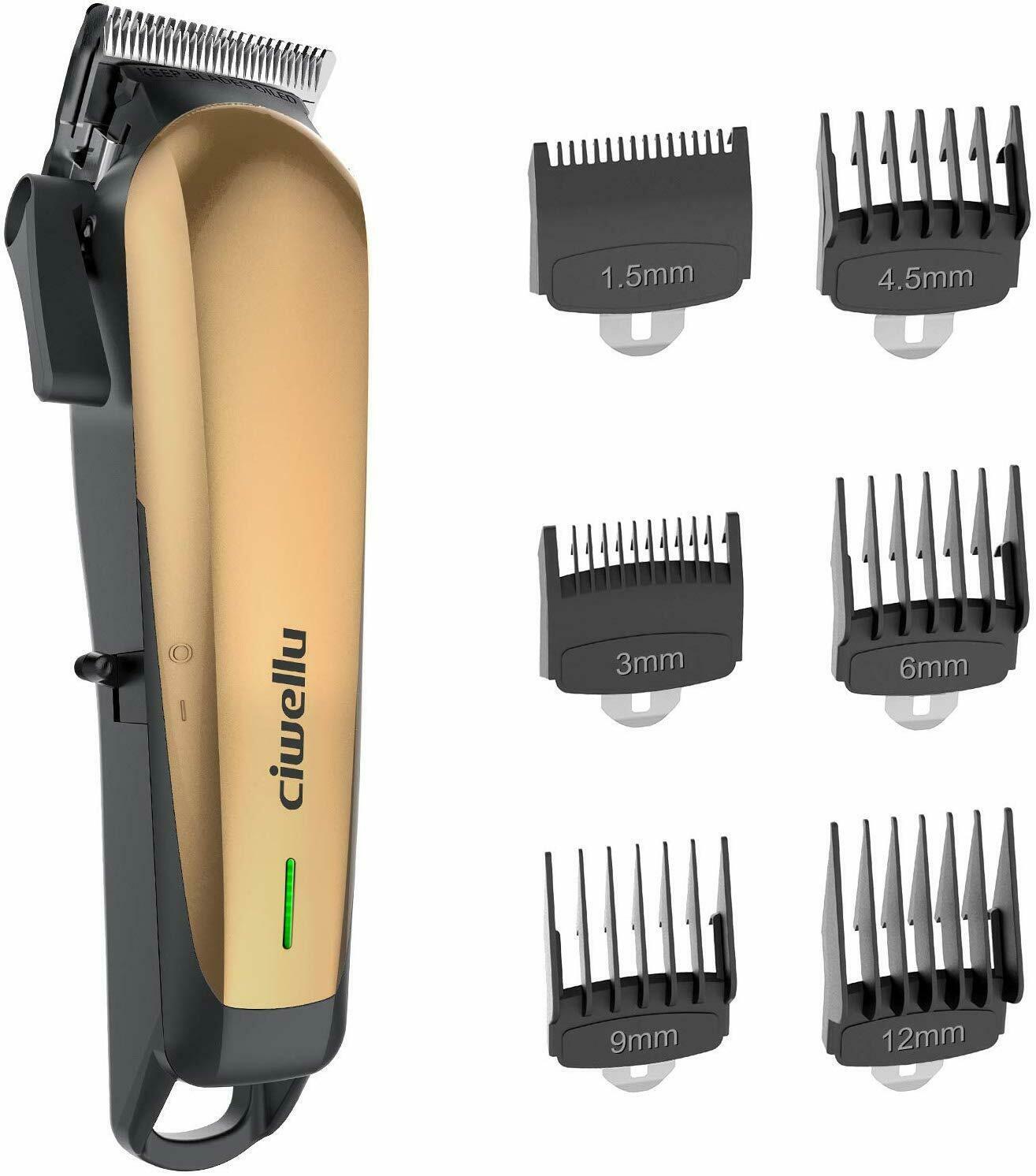 Ciwellu - 2000 MAH Hair Clippers Professional Wireless Rechargeable,w