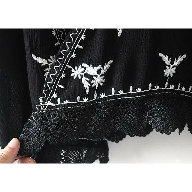 embroidery cardigan loose blouse