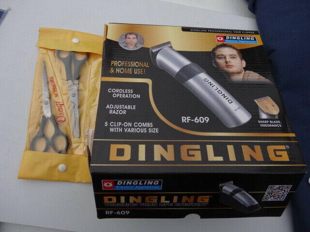 DINGLING RF-609 Rechargeable Electric Hair Clipper Cut Kit/Hairdressi