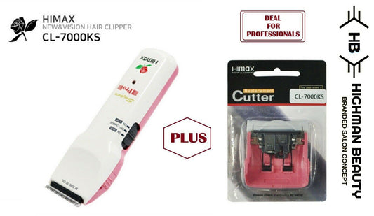 HIMAX SUPER CL7000KS Pro- Rechargeable Trimmer Hair Clipper Plus Blade Deal