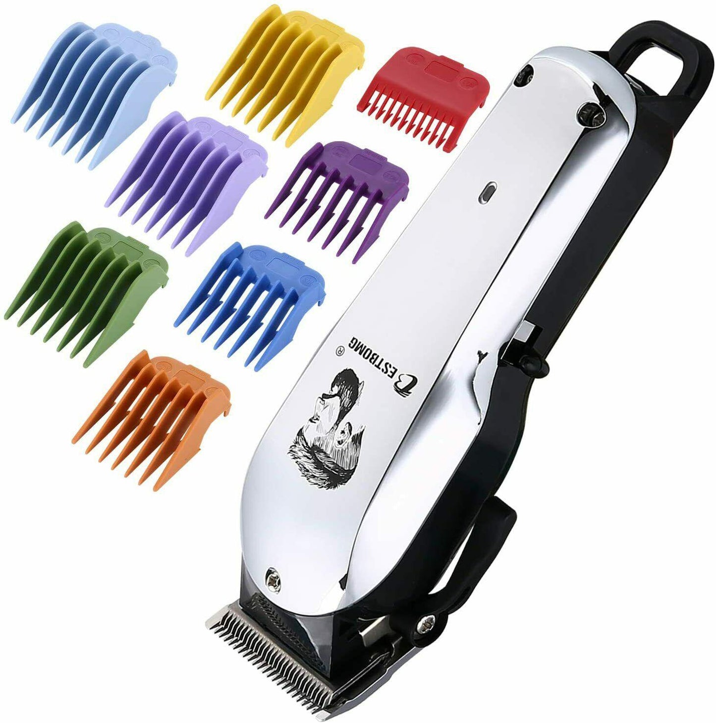 Bestbomg Trimmer Profesional.bater of Ion of Lithium of 2000 mAh 8 Combs